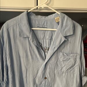 Fun wine themed  100% silk button-down dress shirt